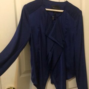 Blue bcbg silk jacket